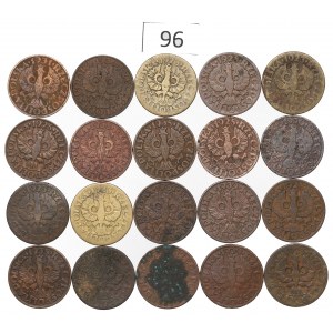 II RP, Zestaw 5 groszy 1923-39
