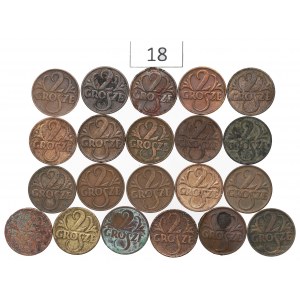 Second Republic, Set of 2 pennies 1923-39