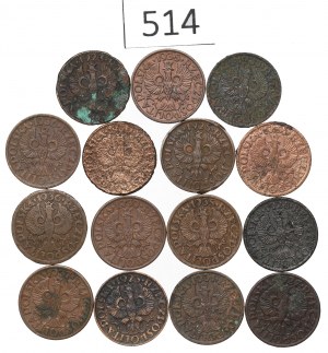 Second Republic, Set of 1 penny 1923-39