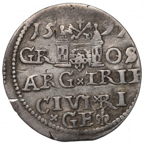 Sigismund III, 3 groschen 1597, Riga