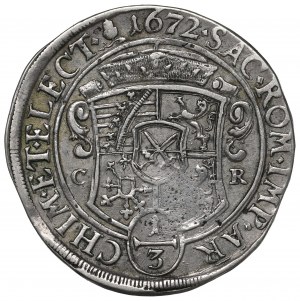 Germany, Saxony, 1/3 thaler 1672