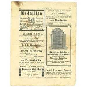 Blatter fur Munzfreunde 1906