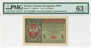 1/2 mkp 1916 A GENERAL - SPRING NUMBER - PMG 63EPQ