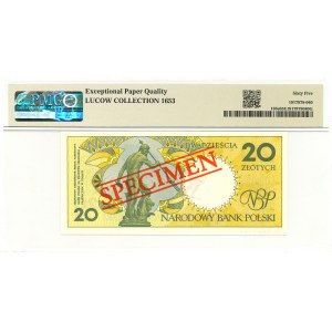 20 złotych 1990 - A - WZÓR / SPECIMEN - PMG 65 EPQ