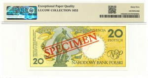20 gold 1990 - A - MODEL / SPECIMEN - PMG 65 EPQ