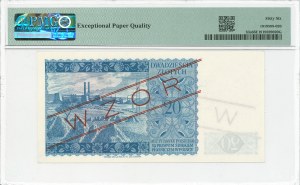 20 gold 1939 London - MODEL - A 012345 - PMG 66 EPQ.