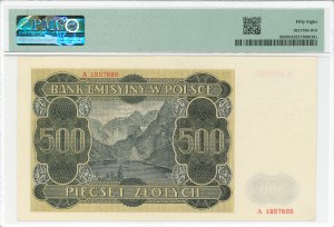 GG, 500 gold 1940 A - PMG 58