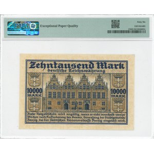 Gdańsk, 10.000 marek 1923 - PMG 66 EPQ - OKAZOWY !