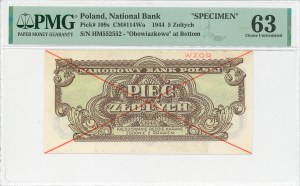 PRL, 5 gold 1944 HM 