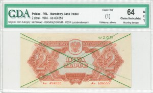 PRL, 2 zloty 1944 