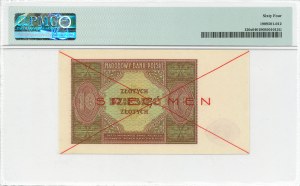 PRL, 10 zloty 1946 SPECIMEN - PMG 64