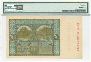II RP, 20 zloty 1926 K - MODEL - PMG 45