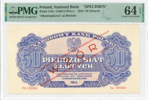 People's Republic of Poland, 50 gold 1944 , 