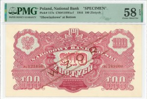 PRL, 100 gold 1944 , 