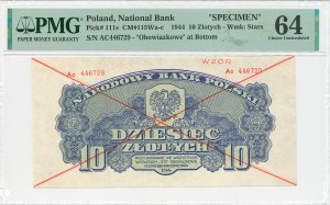 PRL, 10 zloty 1944 , 