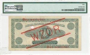 II RP, 100,000 Polish marks 1923 A - MODEL - PMG 50