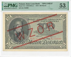 II RP, 100 marks 1919 III Ser. A - rare