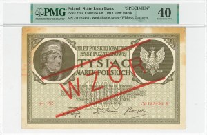 1000 marks 1919 ZR - MODEL - PMG 40.