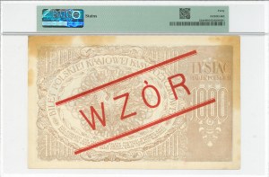 1000 marks 1919 ZR - MODEL - PMG 40.
