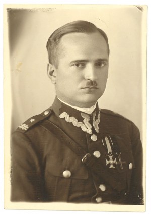 II RP, Photograph of a major - cavalier of the Order of War Virtuti Militari