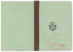 II RP, Certificate of State Sports Badge Class II for the 3rd time Warsaw 1932
