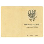 II RP, Legitimation of the badge of the 41st Suwalski Infantry Regiment - Lt. Gawuć