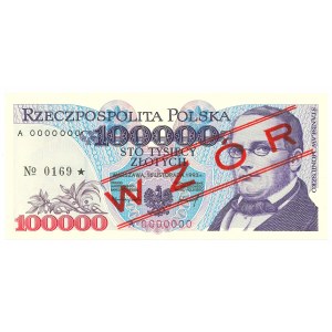 100.000 złotych 1993 A - WZÓR No. 0169