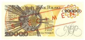 People's Republic of Poland, 20,000 zloty 1989 MODEL No. 1152
