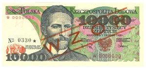 People's Republic of Poland, 10,000 Gold 1988 W - MODEL No. 0330