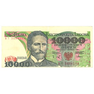 People's Republic of Poland, 10,000 gold 1988 BT - DESTRUKT