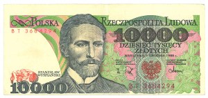 People's Republic of Poland, 10,000 gold 1988 BT - DESTRUKT