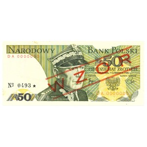 PRL, 50 złotych 1982 DA - WZÓR No. 0493