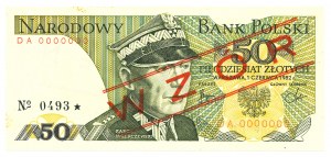 PRL, 50 zloty 1982 DA - MODEL No. 0493