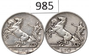 Italy, lot 10 lira 1928-30