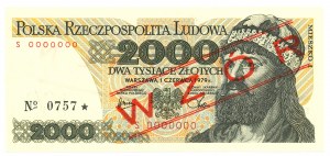 People's Republic of Poland, 2000 gold 1979 S - MODEL No. 0757