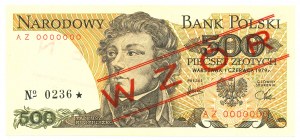 People's Republic of Poland, 500 gold 1979 AZ - MODEL No. 0236