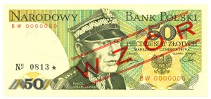PRL, 50 zloty 1979 BW - MODEL No. 0813