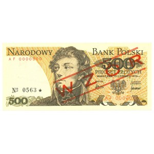PRL, 500 zloty 1976 AF - MODEL No. 0563