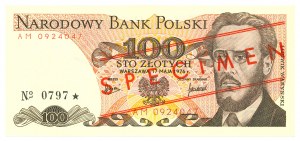 PRL, 100 zloty 1976 AM - MODEL No. 0797