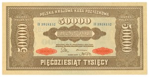 II RP, 50,000 Polish marks 1922 H