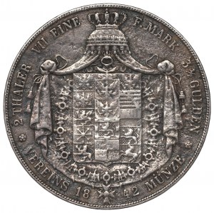 Germany, Prussia, 2 thaler=3-1/2 gulden 1842