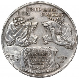 Germany, Saxony, Friedrich August I, Vicariat thaler 1711, Dresden