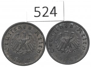 Germany, Lot 10 pfennig 1947-48