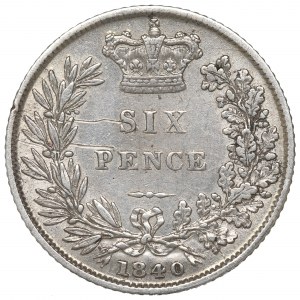 Great Britain, 6 pence 1840
