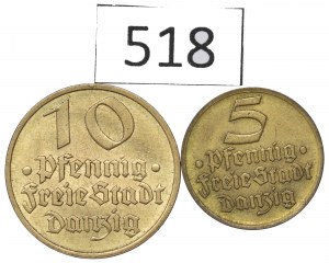 WMG, 5-10 fenig set 1932