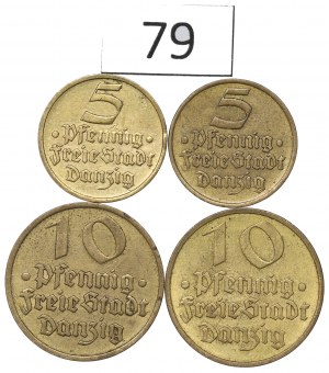 WMG, 5-10 fenig set 1932