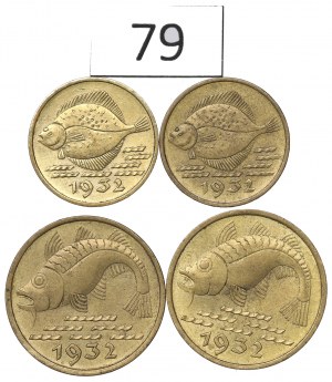 WMG, 5-10 fenig set 1932