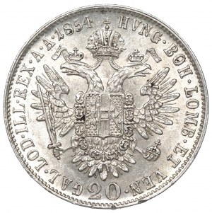 Austria, 20 kreuzers 1854