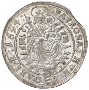 Hungary, 3 kreuzer 1694 KB, Kremnitz