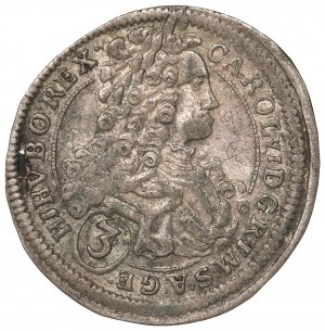 Austria, 3 kreuzers 1718, Vienna